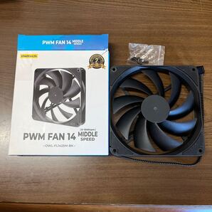704p1614☆ オウルテック ケースファン 140mm 4ピン PWM 0~1500rpm ブラック OWL-FL1425M-BK