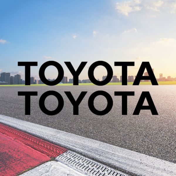 送料無料◆カッティングシートステッカー TOYOTA トヨタ◆ブラック|20cm|2枚セット 超防水 UVカット 屋外使用可【C124】
