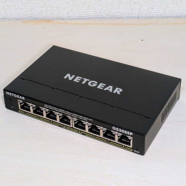 NETGEAR GS308EP ギガビット8ポート PoE+対応 イージースマートエッセンシャルスイッチ(62W)