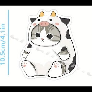 ステッカーNo.1023 PC 車 バイク デカール アニメ 着ぐるみ猫 ネコ ねこ