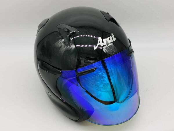 Arai アライ MZ-F GLASS BLACK グラスブラック MZF ジェットヘルメット XLサイズ