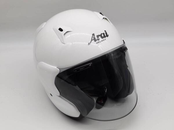 Arai アライ MZ-F GLASS WHITE グラス白 MZF ジェットヘルメット Mサイズ