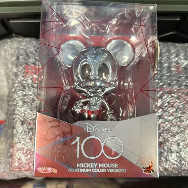 Disney100 ホットトイズ コスベイビー ミッキー フィギュア ディズニー100周年 新品 プラチナカラー