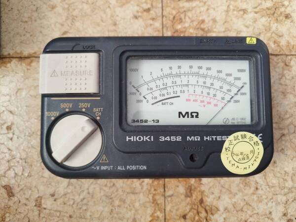 HIOKI 日置電機 メグオームハイテスター 3452 絶縁抵抗計 測定器
