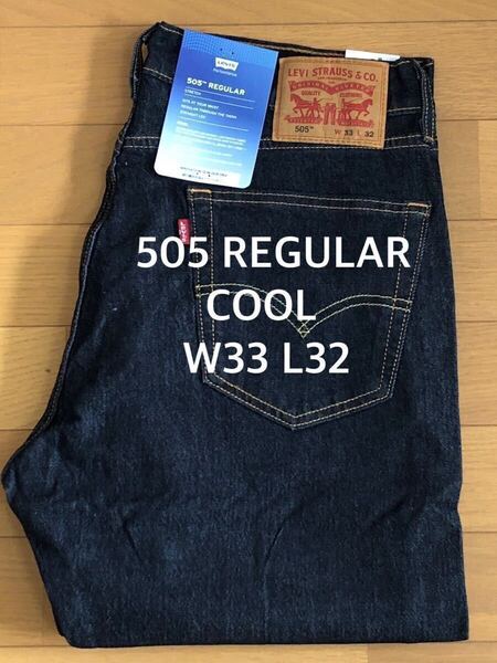 Levi's 505 REGULAR MIDNIGHT RINSE COOL W33 L32