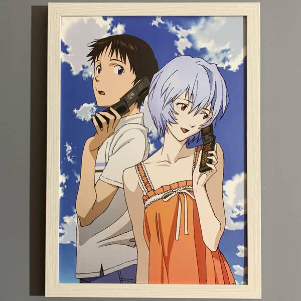■エヴァンゲリオン■「NTTドコモ 『SH-06A NERV』 イメージビジュアル 2009」/A4額装品/携帯電話/ガラケー/美人画/貴重イラスト G2529