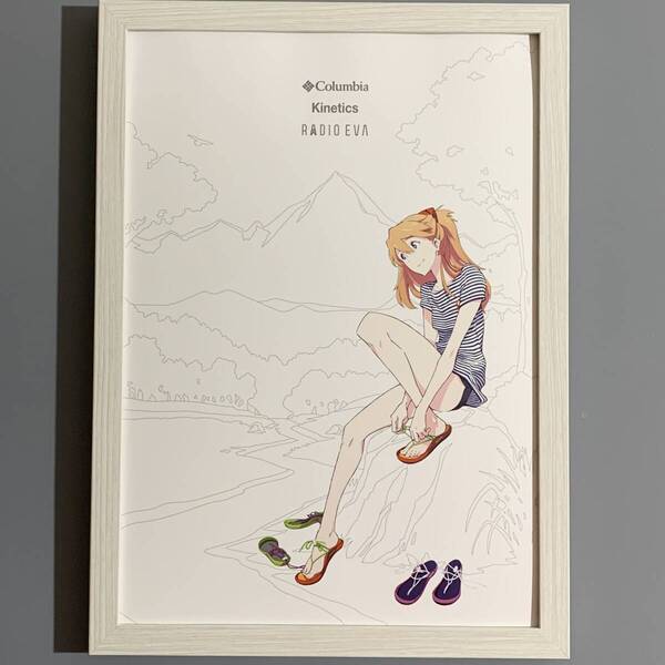 ■エヴァンゲリオン■「RADIO EV 『Columbia × Kinetics × RADIO EVA 』 CHASKI (EVANGELION LIMITED) イメージイラスト 2011」/A4額装品