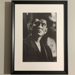 ■高倉健■「モノクログラビア」/A3額装品/撮)遠藤努/映画俳優/昭和レトロ/貴重写真/印刷物/インテリア G2557