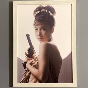 ■大原麗子■「セクシーグラビア」/A4額装品/撮)中村正也/女優/美人/昭和レトロ/貴重写真/印刷物/インテリア G2578