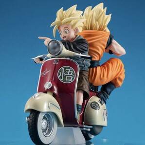 デスクトップリアルマッコイEX ドラゴンボールZ スーパーサイヤ人孫悟空&スーパーサイヤ人孫悟飯&バイク