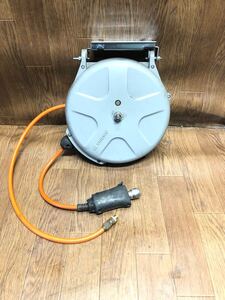 ①動作確認済 三協リール エアホースリール SHS-210A コードリールハンディリール 三協リール自動巻吊下 エアリール