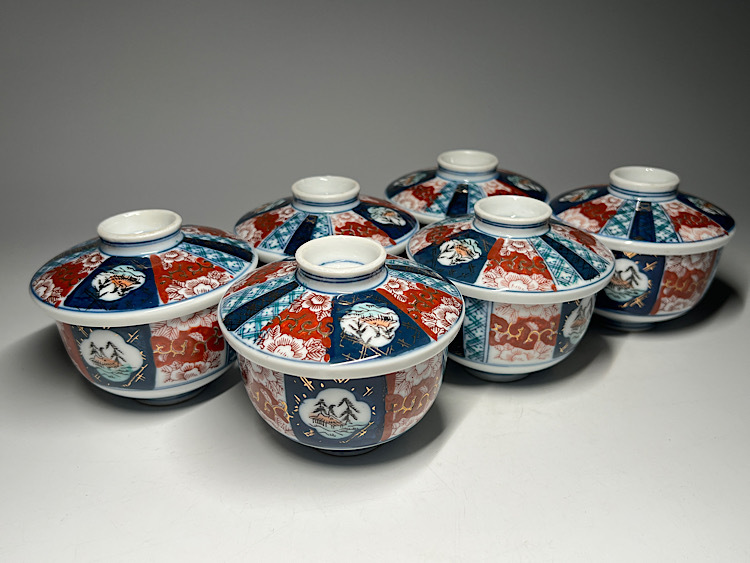 Yahoo!オークション -「蓋付茶碗」(九谷) (日本の陶磁)の落札 Yahoo!オークション -「蓋付茶碗」(九谷) (日本の陶磁)の落札