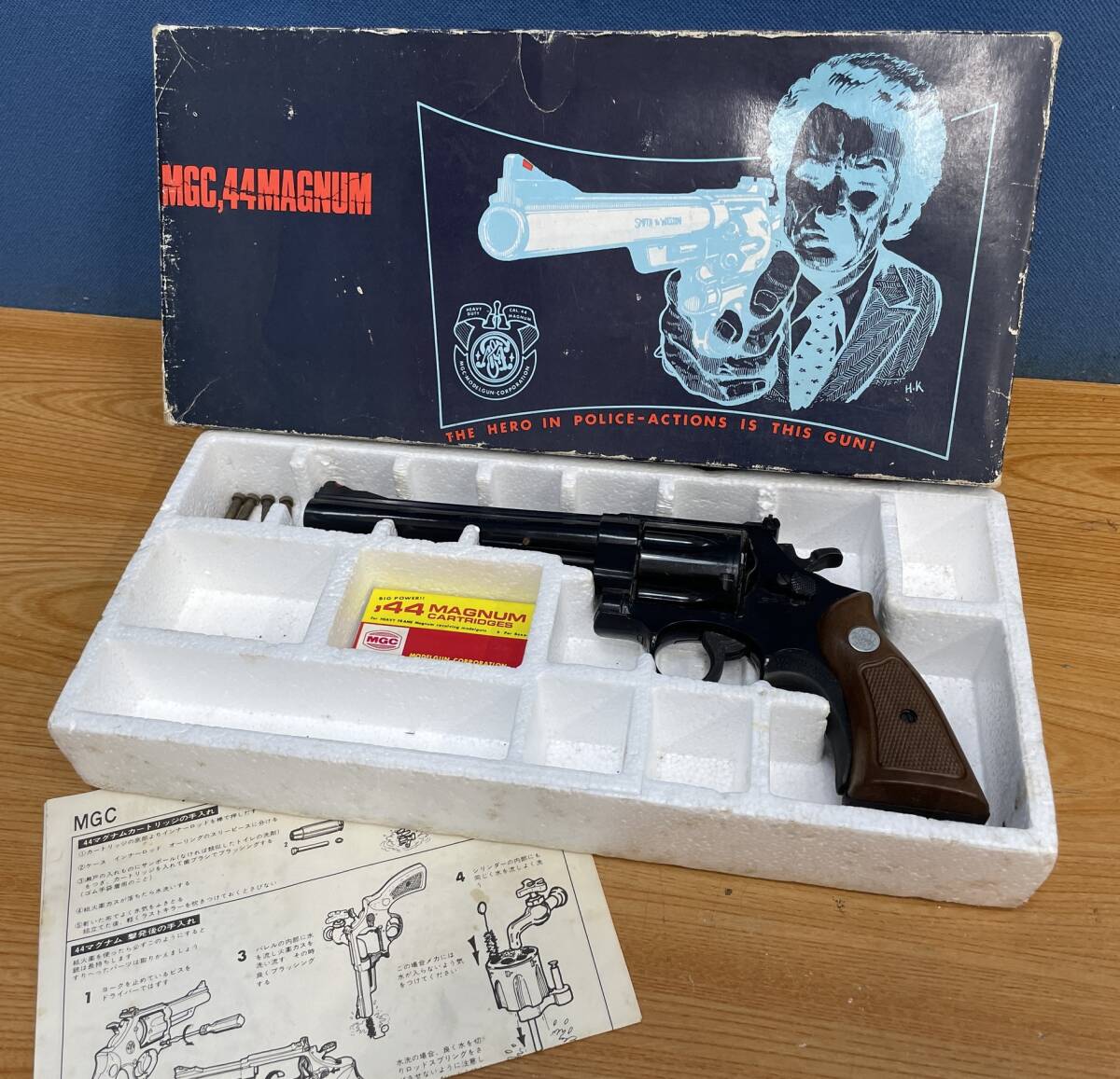 未発火 箱付き MGC モデルガン 44マグナムカートリッジ(合法品
