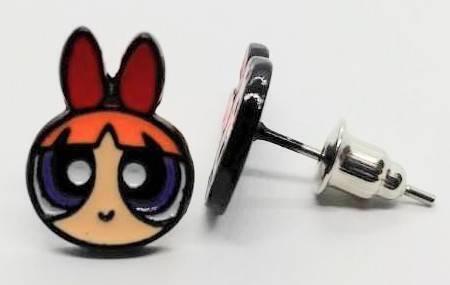 送料無料! パワーパフガール ブロッサム 顔 ピアス 両耳用 ストリート ロック ゴスロリ ネオスマ