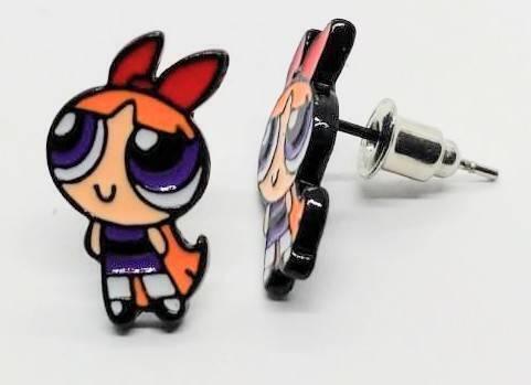 送料無料! パワーパフガール ブロッサム ピアス 両耳用 ストリート ロック ゴスロリ ネオスマ