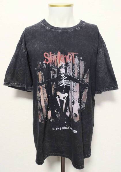 送料無料!【Lサイズ】スリップノット はりつけ チャコール Tシャツ 半袖 ロックバンド ストリート 病み系 ネオスマ