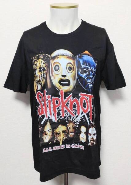 送料無料!【XXLサイズ】スリップノット アップ ブラック Tシャツ 半袖 ロックバンド ストリート 病み系 ネオスマ