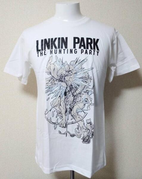 送料無料! 【Mサイズ】リンキンパーク Tシャツ ホワイト ロック LINKINPARK ネオスマ
