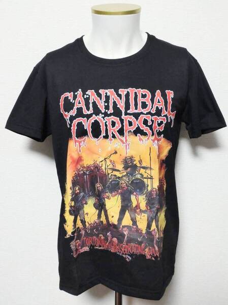 送料無料【Lサイズ】カンニバル・コープス Tシャツ 半袖 ロックバンド ロック パンク 病み系 ネオスマ