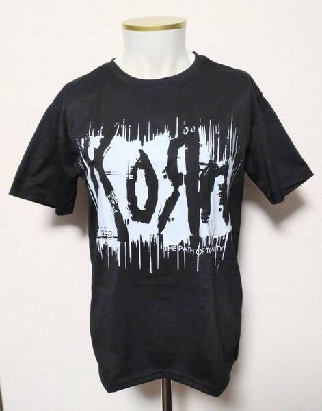 送料無料【Lサイズ】コーン KORN 白黒 Tシャツ 半袖 ロックバンド ロック パンク 病み系 ネオスマ