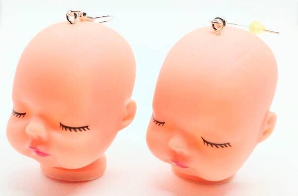 送料無料! 赤ん坊 ヘッド 赤ちゃん ノーマル ピアス 両耳用 ストリート ロック ゴスロリ ネオスマ