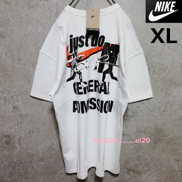XL size 新品 NIKE Just Do it ナイキ スウッシュ スポーツ 音楽フェス 融合 ワールドツアー 両面プリント Tシャツ 未使用 即決 送料無料