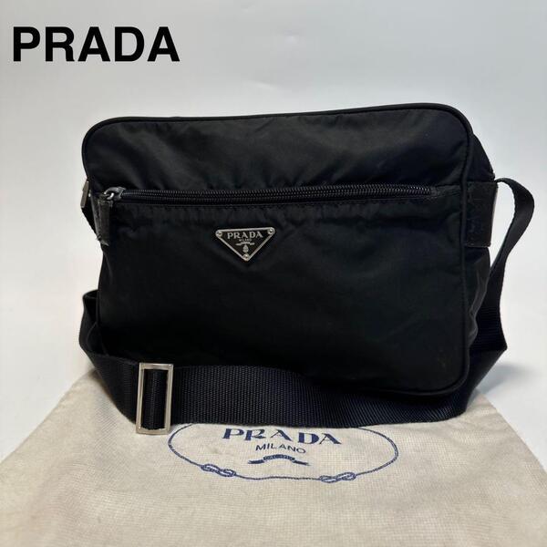 m79 プラダ PRADA 三角ロゴ ナイロン ブラック 黒 カメラバッグ ショルダーバッグ メッセンジャーバッグ