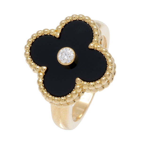 ヴァンクリーフ＆アーペル ヴィンテージアルハンブラ K18イエローゴールド リン