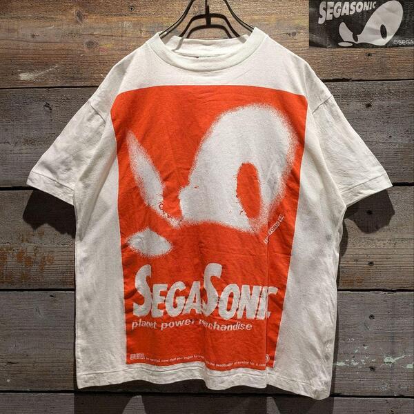 90s SEGA ソニックザヘッジホッグ プリント Tシャツ シングルステッチ