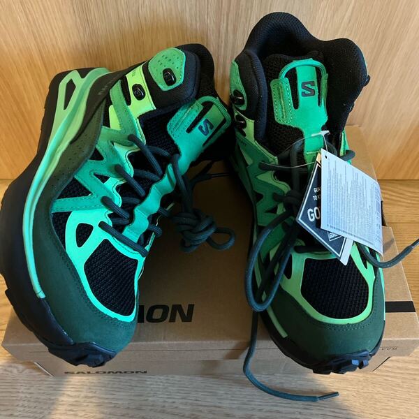 新品 SALOMON ODYSSEY ELMT MID GTX 25.5cm サロモン UK7 スニーカー ランニングシューズ トレッキング 防水 ゴアテックス
