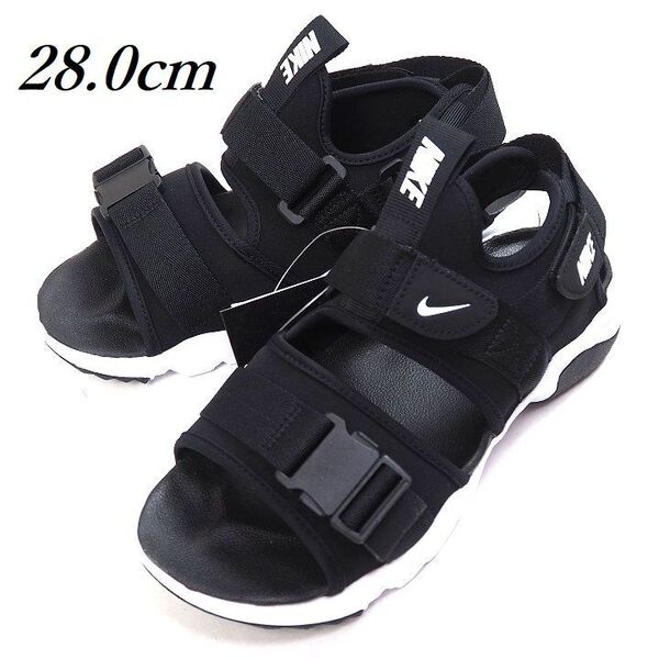 T135 新品 NIKE ナイキ CANYON SANDAL キャニオン サンダル ブラック/ホワイト 28.0cm