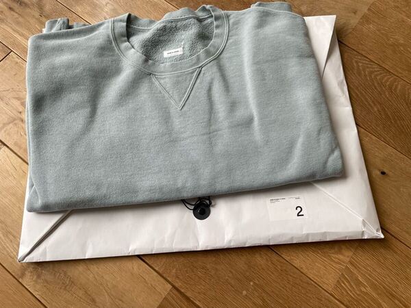 新品 25SS サイズ2 VISVIM JUMBO SB SWEAT L/S DMGD LT. GREEN