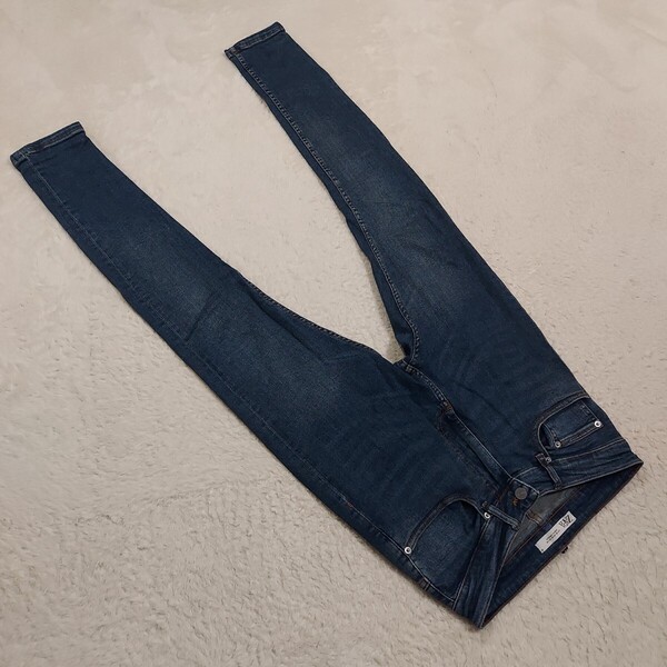 ZARA MANザラマンHWテーパードスキニーデニムパンツW30 モロッコ製