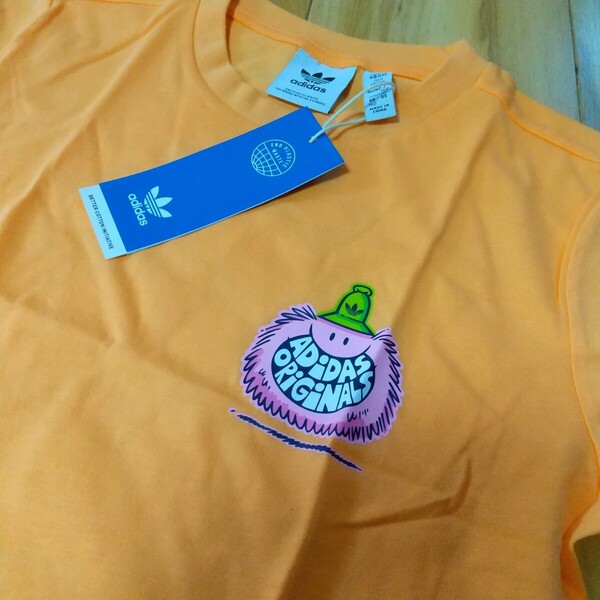 アディダス オリジナルス KIDS140cm 半袖 Tシャツ オレンジ adidas