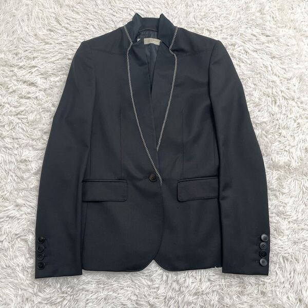 【名作】Stella McCartney ステラマッカートニー テーラード ジャケット 38 高級 ブラック