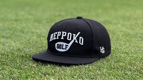 ヘッポコゴルフキャップ HEPPOKO GOLF BASE BK×WH 帽子