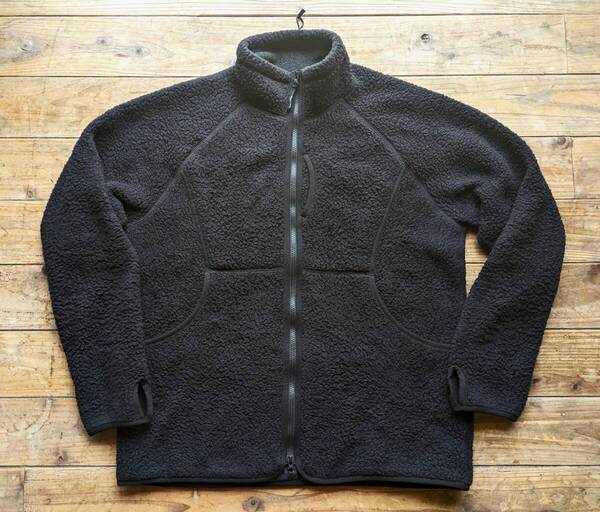 送料無料♪snow peak スノーピーク Thermal Boa Fleece Jacket フリースジャケット size XL ブラック サムホール POLARTEC アウトドア