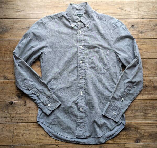 送料無料♪USA製GITMAN BROS Vintage ギットマンブラザーズ 長袖BDシャツ size S メンズ シャンブレー アメリカ製 美品 ロンハーマン