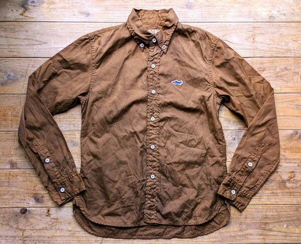 送料無料♪TIGRE BROCANTE ティグルブロカンテ DORO 泥染めBDシャツ size 1(S) メンズ 日本製 100%コットン ドロ 美品 天空丸HRM 奄美大島