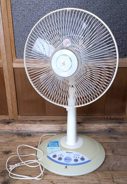 送料無料♪極美品♪ナショナル 扇風機 F-C322Z アレルバスター マイナスイオン チャイルドロック 1/fゆらぎ パナソニック 省エネ レトロ