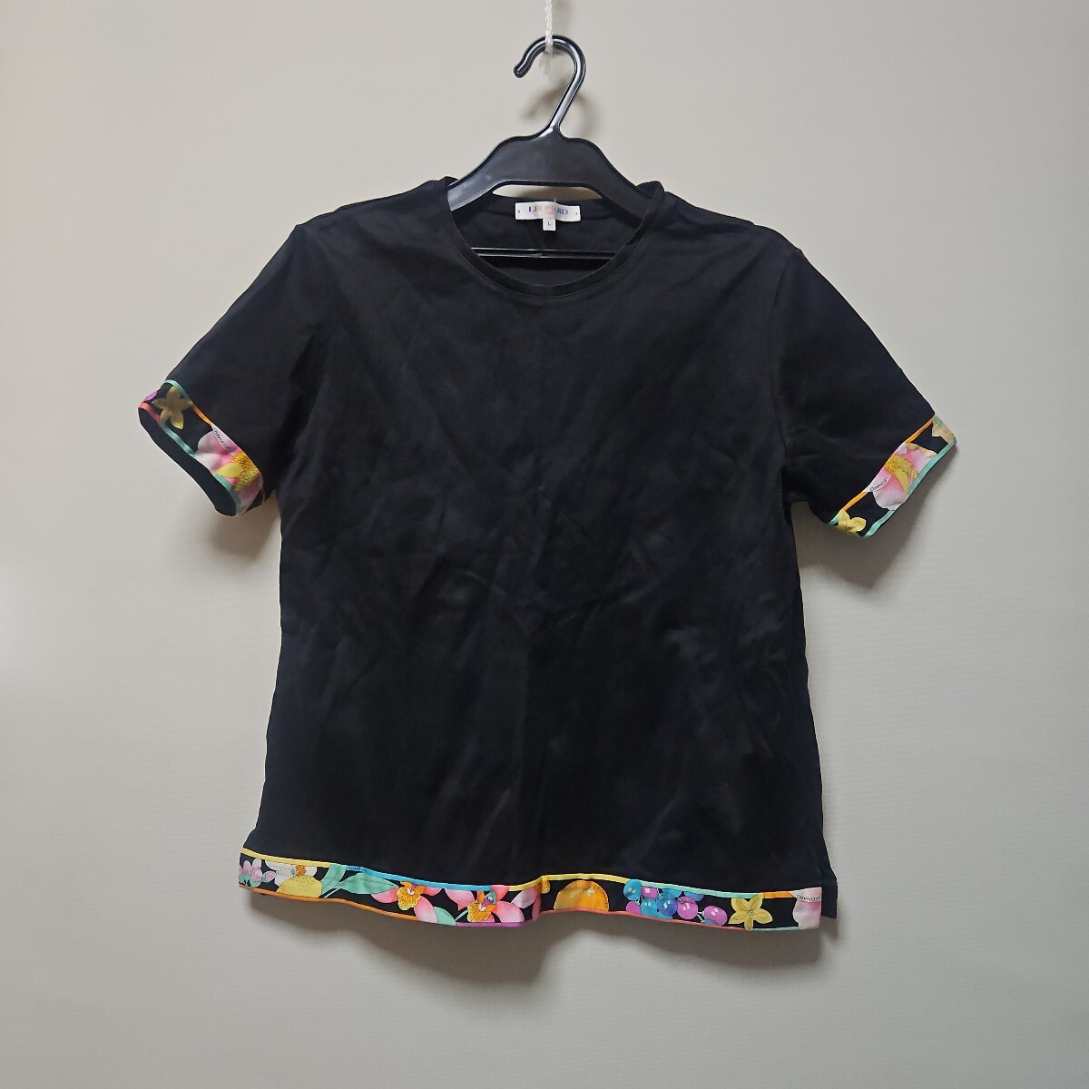 Yahoo!オークション -「leonardレオナール黒花柄」(レオナール Yahoo!オークション -「leonardレオナール黒花柄」(レオナール