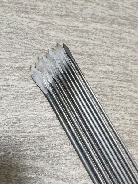 ★☆限定 竹節抜き・和竿製作工具・長剣先キリ 7.5mm~12mm 10本【新品未使用】 限定特別仕様☆★
