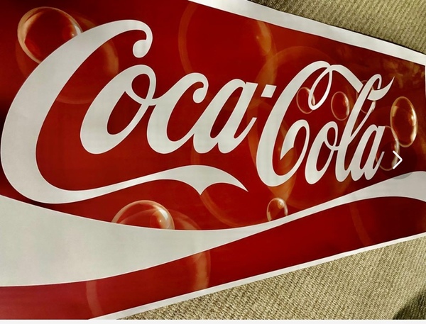 大きな★コカコーラ★ビニールステッカー★(70cmX1m80cm)★CocaCola★COKE ★XXXL