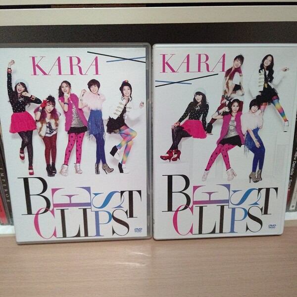 BEST CLIPS/KARA 初回限定盤 DVD 2枚組+通常盤1枚 ミスター ジャンピン リアル ガールズトーク 初回 特典 映像 PV MV 2点セット