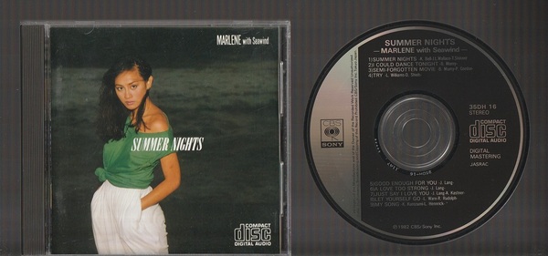 即決 送料込み MARLENE マリーン with シーウィンド SUMMER NIGHTS サマー・ナイト 35DH-16 国内初期3500円盤CD 旧規格