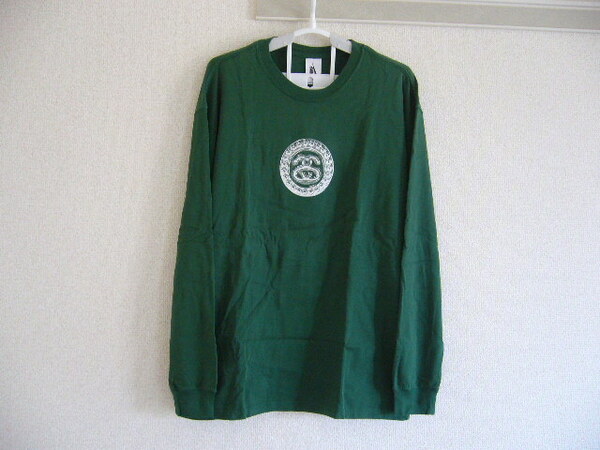 NIKE × stussy ロングスリーブTシャツ サイズM グリーン/緑 DD3344-341 長袖Tシャツ ステューシー コラボ 送料無料★★