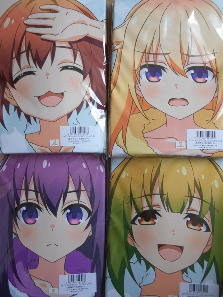 ディ・テクノ TVアニメ『しかのこのこのここしたんたん』 鹿乃子のこ・虎視虎子・虎視餡子・馬車芽めめ 抱き枕カバー4点セット