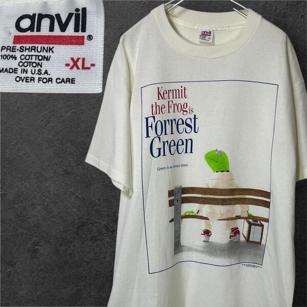 90s Forest Gump Kermit ムービー パロディTシャツ 美品XL