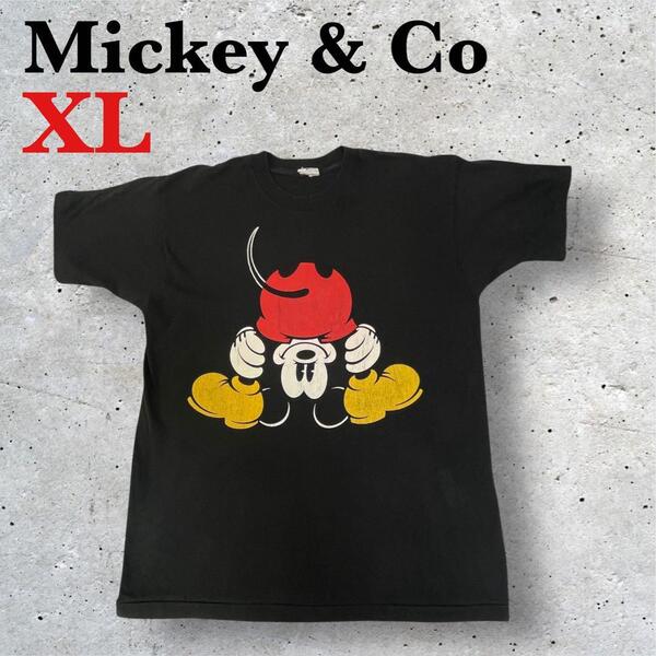 Vintage Disney Mickey & Co 逆さまミッキーTシャツ ディズニーヴィンテージTシャツ