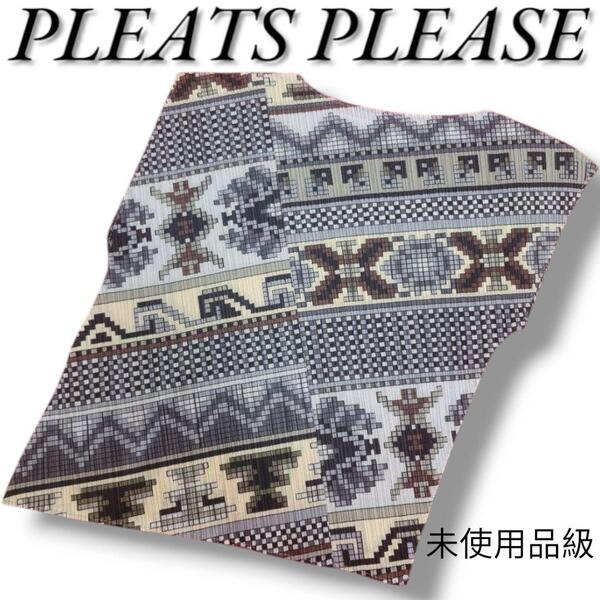 【未使用品級】10aw プリーツプリーズ アラベスク 変形アシンメトリートップスPLEATS PLEASE ISSEY MIYAKE イッセイミヤケ カットソー